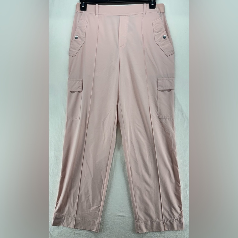 ATHLETA Vienna Cargo Pants Elastic Waist Lightweight Pink Size 12 Athleisure